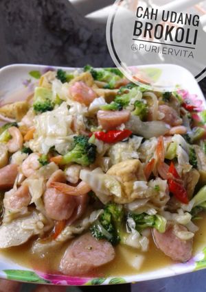 Foto resep Cah udang brokoli