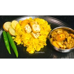 A picture of Paneer Bhurji & Paneer Bhurji Rice.