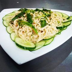 Herbed spaghetti salad A picture of Herbed spaghetti salad.