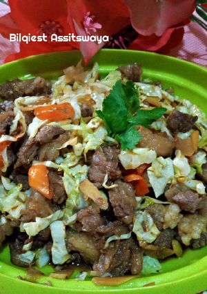Foto resep Oseng Daging mercon