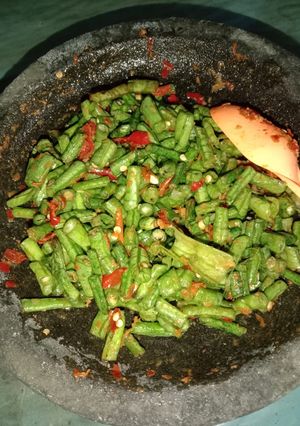 Foto resep Pencok Kacang Panjang