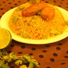 A picture of Fish rice.