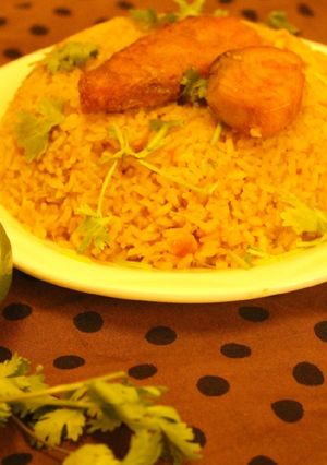 A picture of Fish rice.
