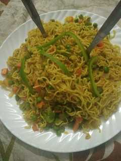 A picture of Maggie masala noodles.