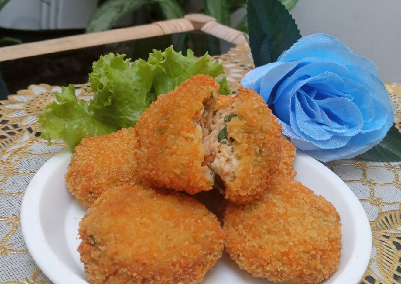 Coba Yuk! Resep Perkedel ayam goreng panir Ala Chef