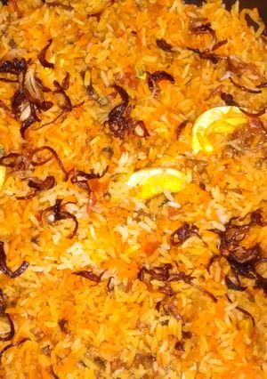 A picture of Egg Biryani.