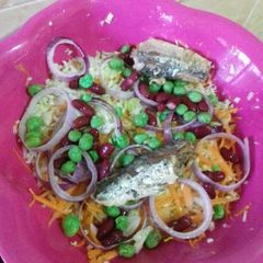 The more the colours, the healthier the meal... veg salad A picture of The more the colours, the healthier the meal... veg salad.