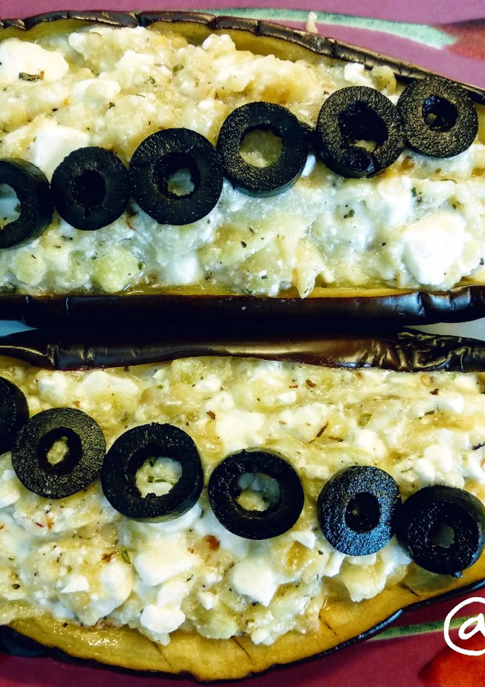 Una foto de 19.🍆Berenjena rellena de melitzanosalata griega