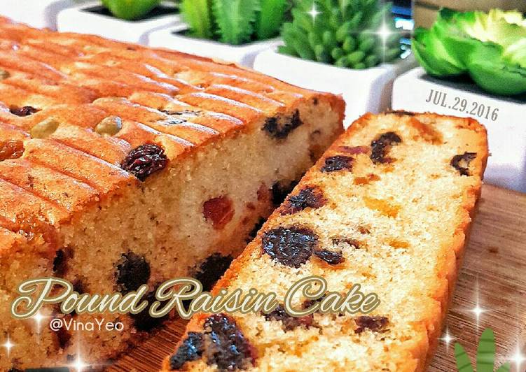 Cara Gampang Menyiapkan 🍇Pound Raisin Cake, Bisa Manjain Lidah
