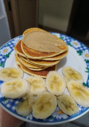Una foto de Panquequecas de yogurt griego 😋