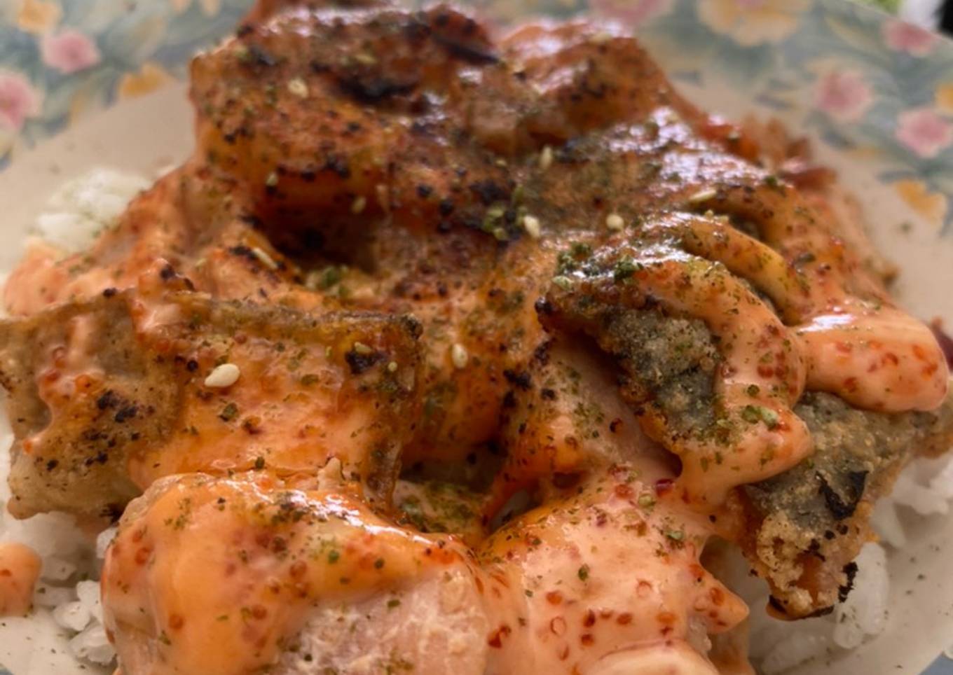 Salmon dan Udang Mentai ala rumahan