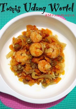 Foto resep Tumis udang wortel (mpasi 11m+)