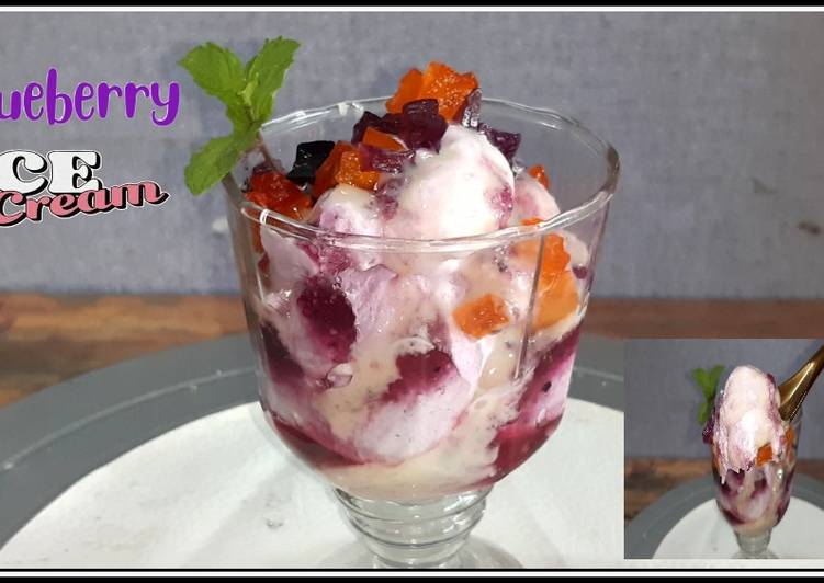 How to Prepare Quick Blueberry ice cream