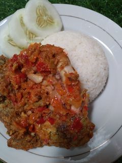 Foto resep Ayam geprek sambel korek