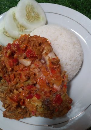 Foto resep Ayam geprek sambel korek
