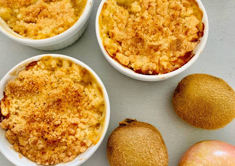 Recette: Crumble Pomme Kiwi