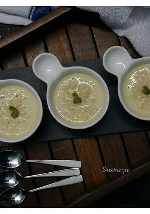 A picture of Rice & Jaggery kheer.
