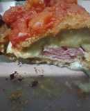 Milanesa de berenjena rellena