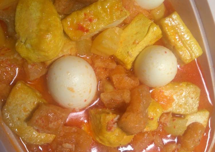 Krecek campur2 (telor tahu kentang)