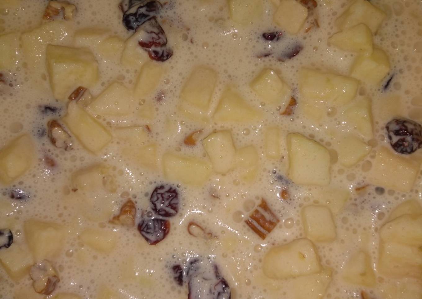Ensalada de manzana, nuez y arándanos