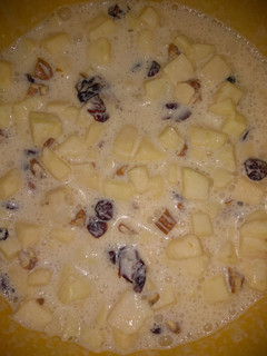 Una foto de Ensalada de manzana, nuez y arándanos