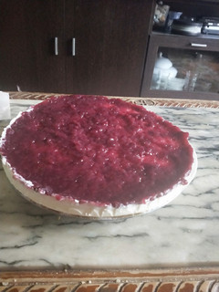 Una foto de Tarta de queso fría sin horno