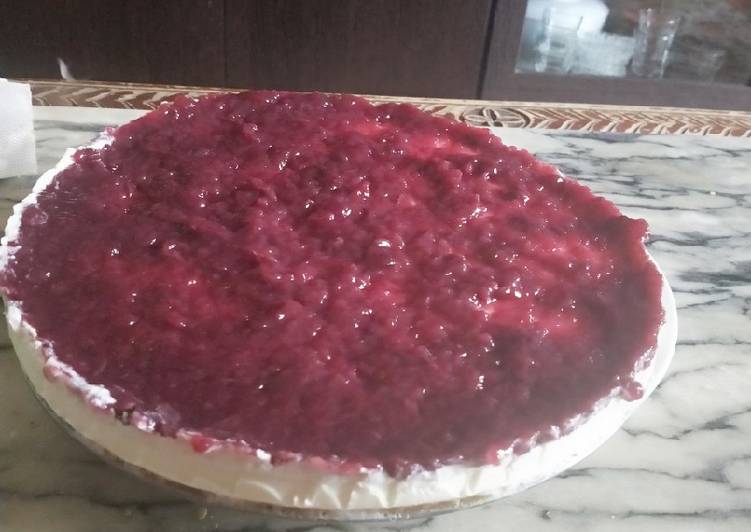 Tarta de queso fría sin horno