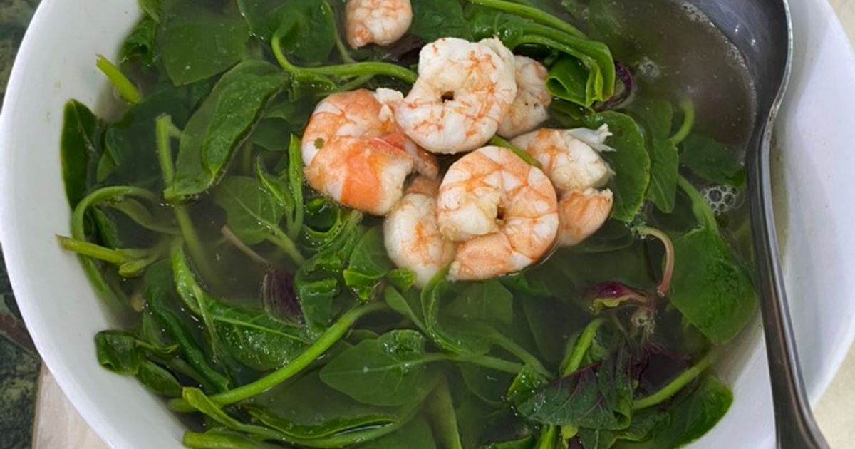 Cách Làm Món Canh Rau Mồng Tơi của Tâm Hoa Nguyễn - Cookpad