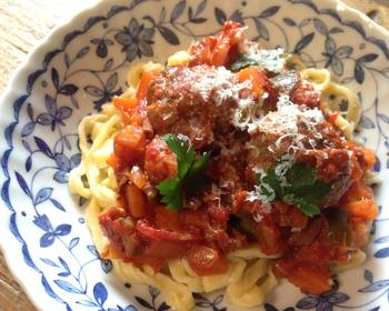 Best Recipe Spaghetti  Meatballs with Chunky Veggie Tomato Sauce Delicious Perfect