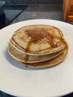 Una foto de Tortitas de avena y plátano