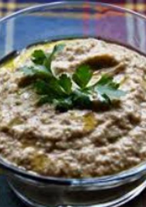 Una foto de Baba ganoush