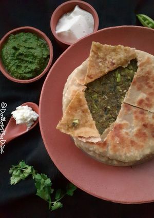 A picture of MATAR PARATHA - WINTER DELIGHT.