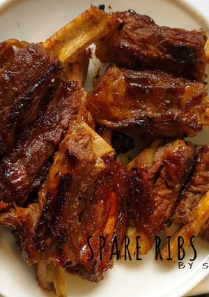 Foto resep Spare Ribs (Iga Sapi) Bakar/Panggang Empuk Meresap
