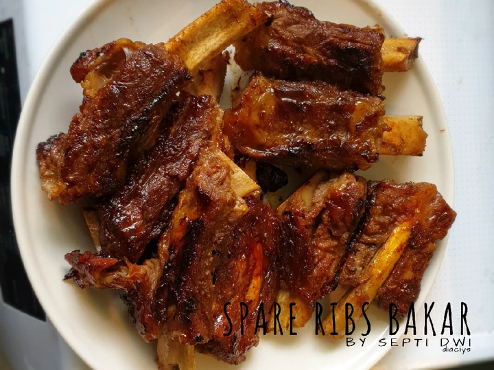 Langkah Mudah untuk Membuat Resep Spare Ribs (Iga Sapi) Bakar/Panggang Empuk Meresap Anti Ribet, Bikin Ngiler