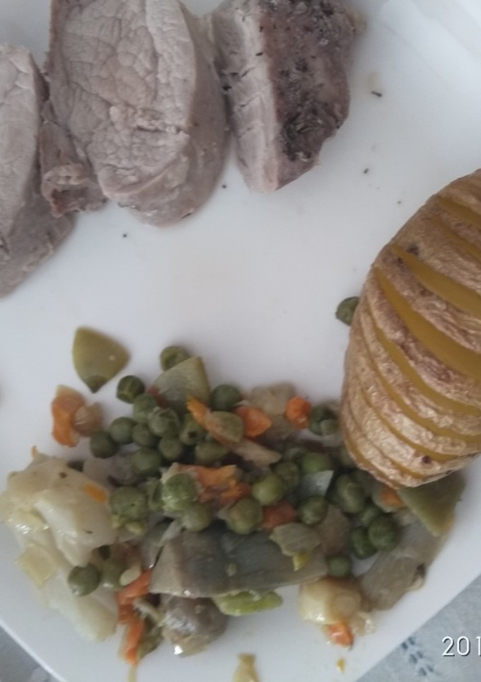 Una foto de Solomillo de cerdo a la sal