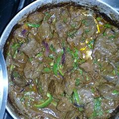 A picture of Fried liver#FestiveseasonKakamega.