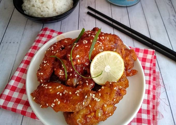 Ayam Goreng Korea (Yangnyeom Tongdak)