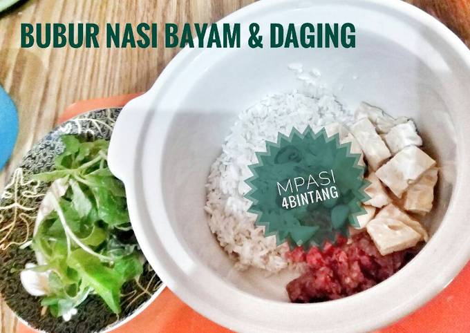 MPASI Nasi Tim Bayam Daging Tempe