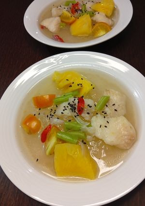 Foto resep Papeda Tapioka & Patin Kuah Nanas