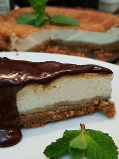 Foto principal de Tarta de requeson con chocolate
