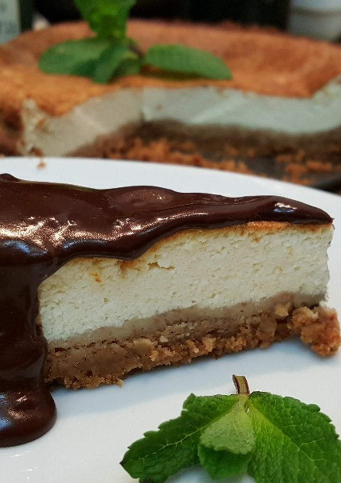 Una foto de Tarta de requeson con chocolate 