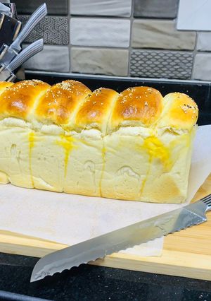 عکسی از دستور نان بريوش با خمير ژاپني