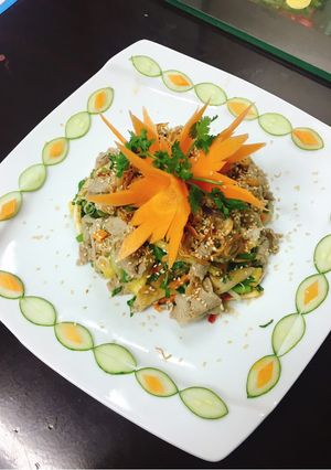 Hình của món Gỏi bò bóp thấu.