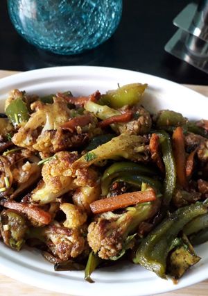 A picture of Spicy mix cauliflower.