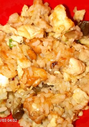Foto resep 77. Mpasi 10+|Nasi goreng telur terong tempe 🍚🥚🍆