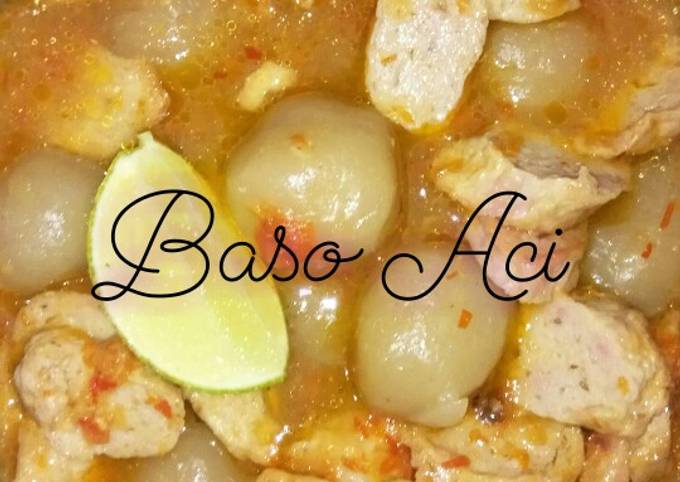 Resep Baso Aci Kuah Pedas Homemade Simple Oleh Desty Cookpad