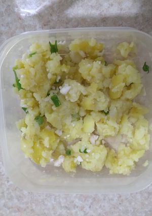 عکسی از دستور شام سبک و خوشمزه بدون روغن 🥔🥦🥬