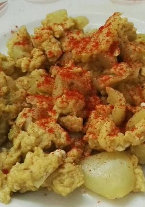Sült paprika tojással recept fotója