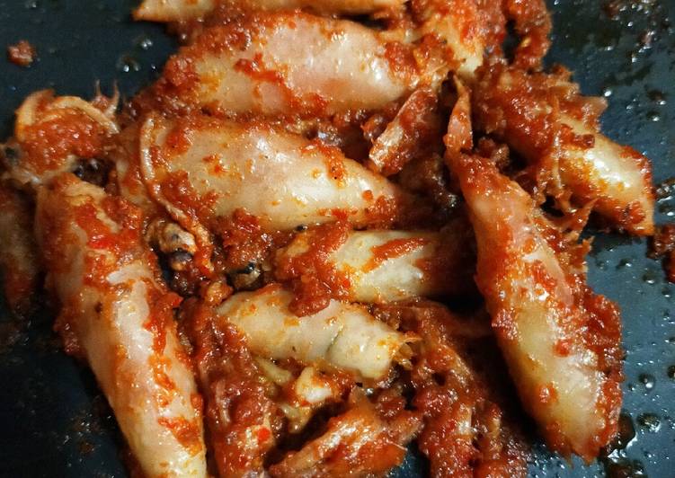 Cumi Asin Masak Pedas