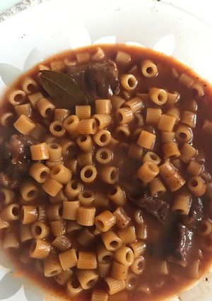 صورة لوصفة مكرونة جارية